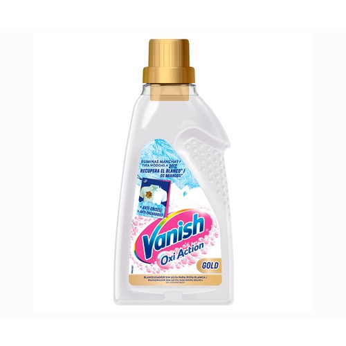 VANISH Potenciador del lavado multifunción con triple efecto: quitamanchas, blanqueante instantáneo y cuidado/brillo de los blancos VANI9SH OXI ADVANCE 1,6 l.