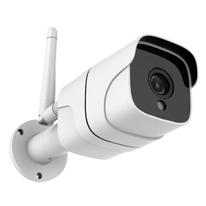 Cámara exterior de seguridad WIFI MUVIT iO, full HD 1080P, visión automática, audio bidireccional, MicroSD, control con App.