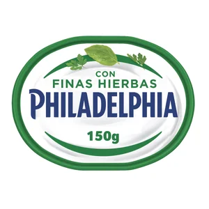 PHILADELPHIA Queso con finas hierbas para untar PHILADELPHIA ORIGINAL 150 g.