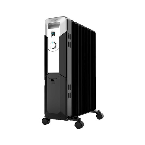Radiador de aceite CECOTEC Ready Warm 5670 Space Black, 2000 W, 9 elementos, termostato.