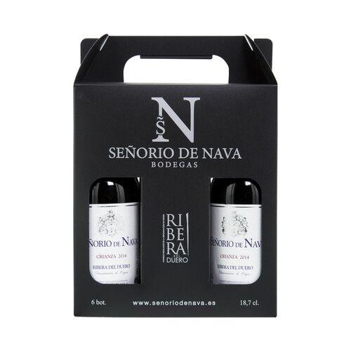 Vino tinto crianza con denominación de origen Ribera del Duero SEÑORIO DE NAVA 6 x 18 cl.