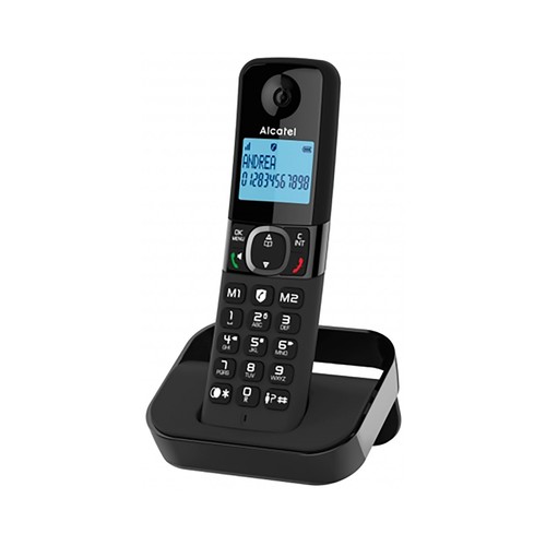 Teléfono inalámbrico dúo ALCATEL F860, pantalla retroiluminada, agenda para 100 contactos, bloqueo de llamadas.