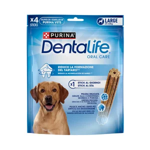 PURINA DENTALIFE Snacks dental para perros de raza grande, 4 uds. 142 g.