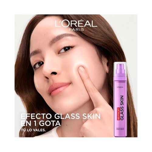 L´ORÉAL PARIS Revitalift glass skin Crema facial líquida con acción hidratante y suavizante 50 ml.