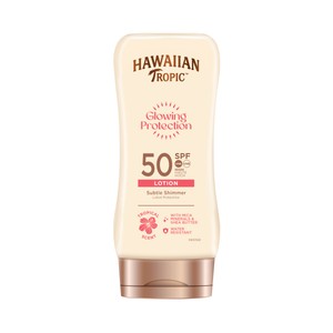 HAWAIIAN TROPIC Glowing protection Protector solar con FPS 50 (muy alto) y brillo sutil 170 ml.