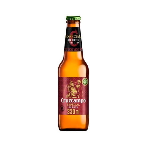 CRUZCAMPO Cerveza especial sin gluten 33 cl.