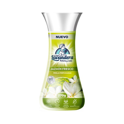 LA ANTIGUA LAVANDERA Perlas perfumadas con aroma a jazmín fresco 270 g.