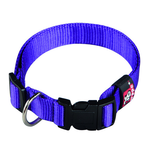 ARPPE Collar de nylon regulable color purpura mediano-grande talla 35 ARPPE 1 ud.