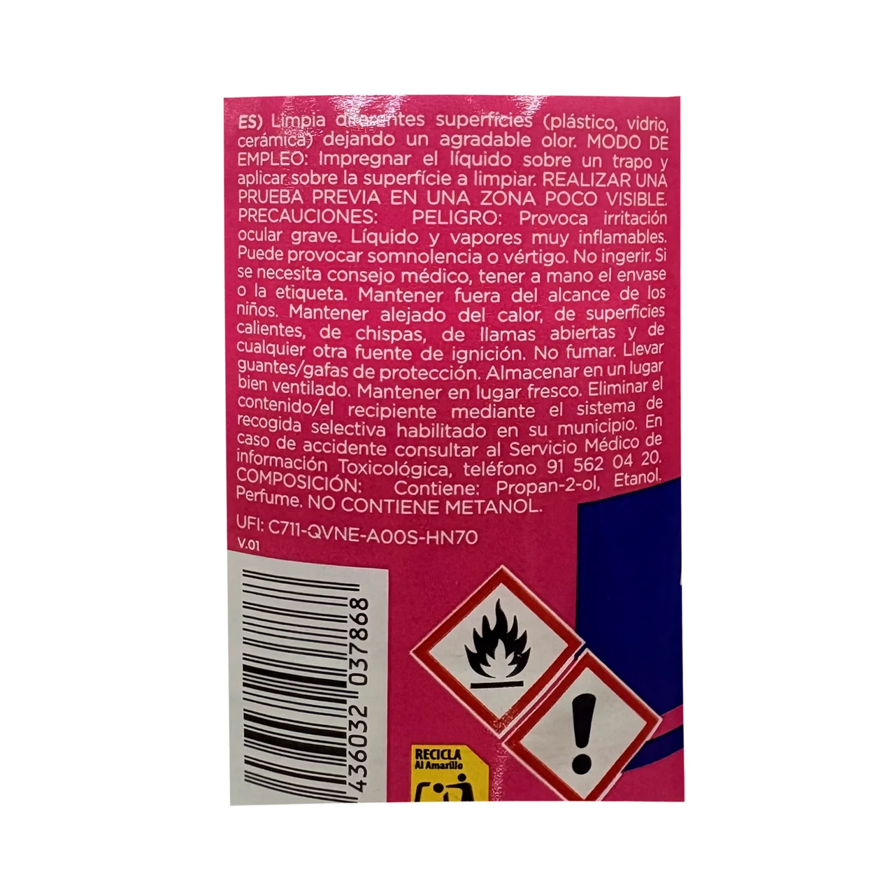 Alcohol de limpieza perfumado 1L