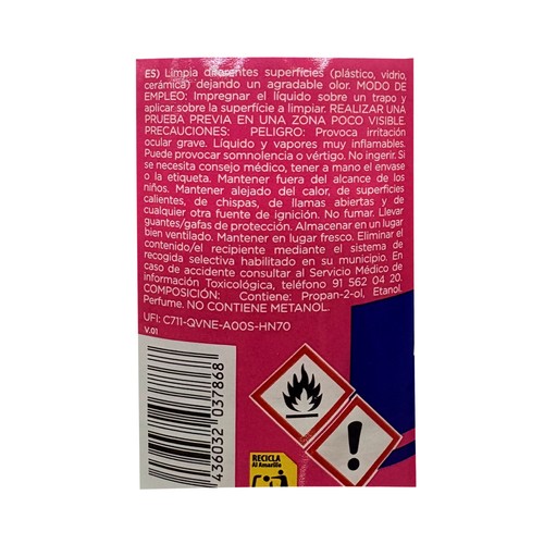 MPL Alcohol de limpieza perfumado 1L