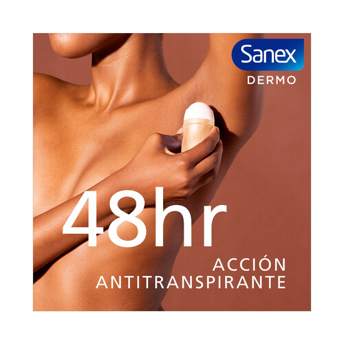 SANEX Desodorante roll on para mujer con protección anti transpirante hasta 48 horas SANEX Dermo sensitive 50 ml.