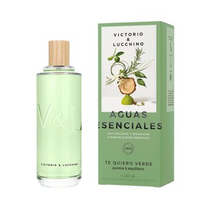 VITORIO & LUCCHINO Eau de toilette para hombre con vaporizador en spray VITORIO & LUCCHINO Aguas esenciales te quiero verde 250 ml.