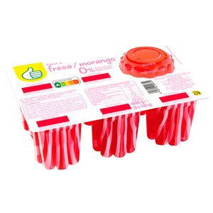 Imagen de PRODUCTO ECONÓMICO ALCAMPO Gelatina con sabor a fresa sin azúcares añadidos 6x100 g.