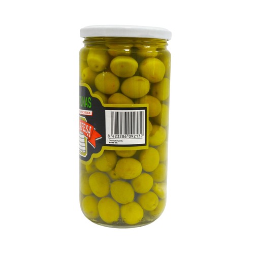 HIMAFESA Aceitunas verdes sabor anchoa frasco de 400 g.