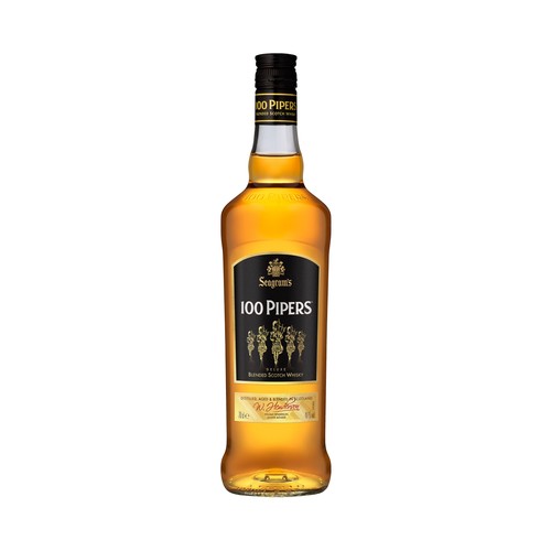 100 PIPERS Whisky blended escocés botella 70 cl.