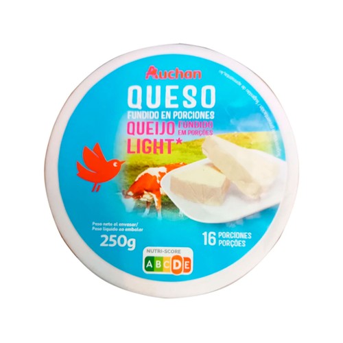 AUCHAN Queso en porciones light 16 uds. 250 g. Producto Alcampo