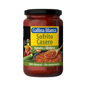 Imagen de GALLINA BLANCA Sofrito de tomate y verduras frasco 350 g.
