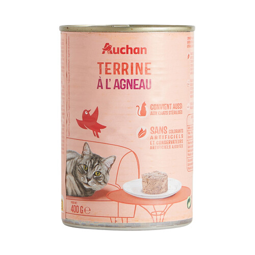 PRODUCTO ALCAMPO Comida húmeda para gatos sabor paté de cordero PRODUCTO ALCAMPO 400 g.