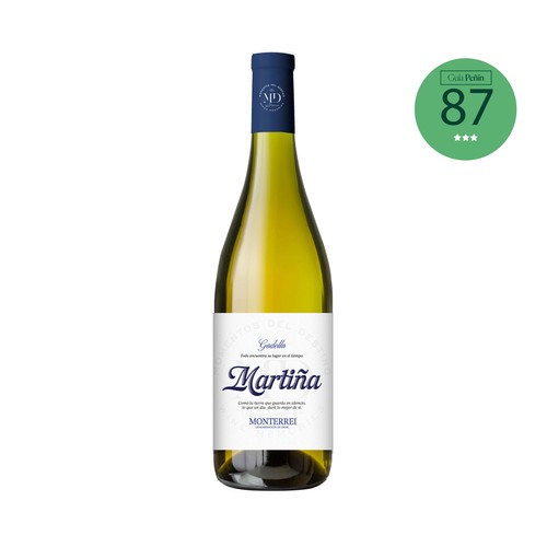 MARTIÑA Vino blanco Godello con D.O. Monterrei botella 75 cl.