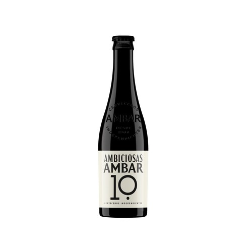 AMBAR AMBICIOSAS  Cerveza rubia 10 33 cl.