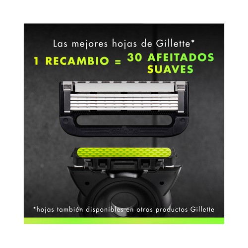 GILLETTE Labs Maquinilla de afeitar con cabezal pivotante de 5 hojas  + colgador de pared.