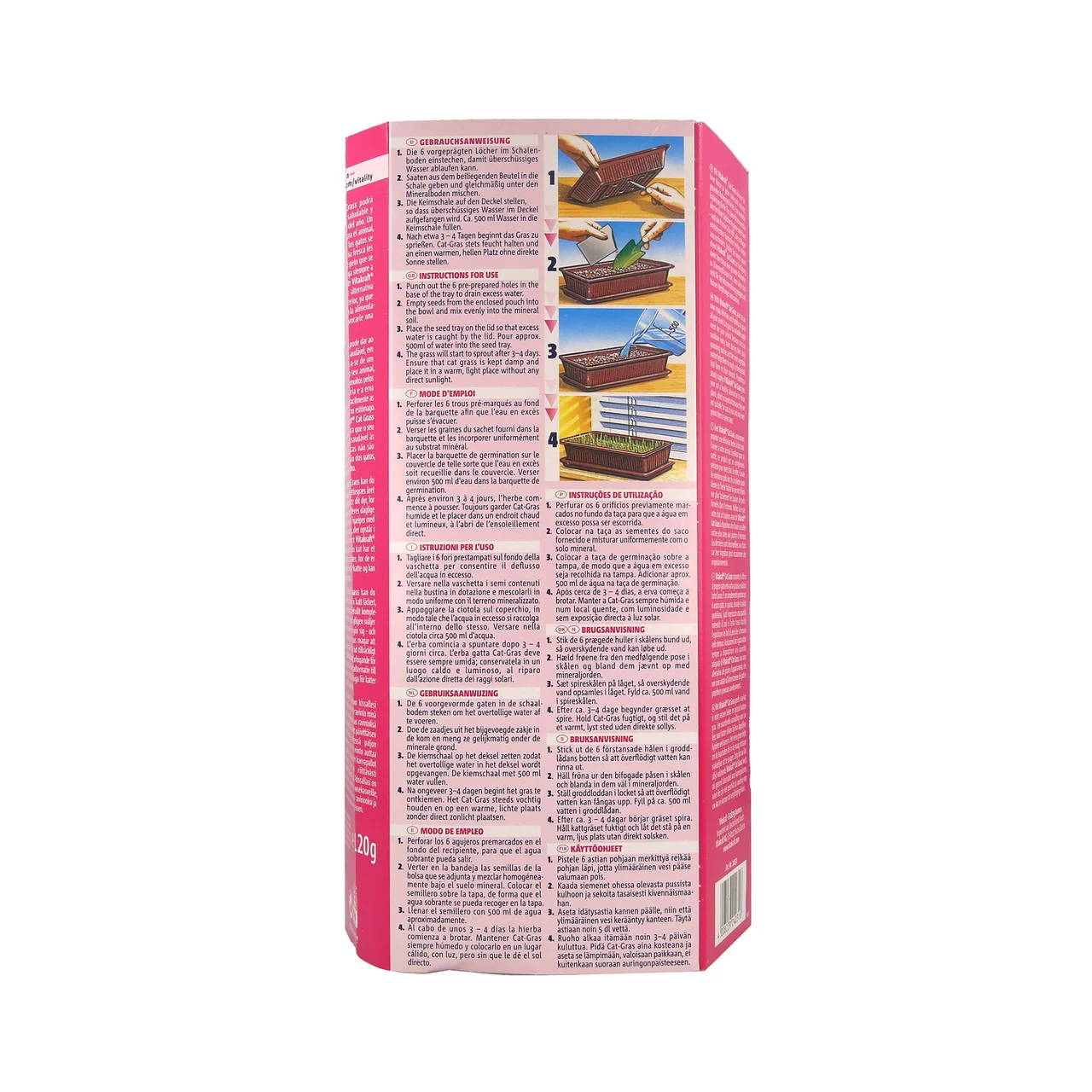 VITAKRAFT Snacks para gatos Cat Grass VITAKRAFT 120 g.