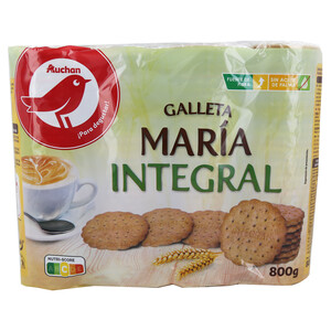 PRODUCTO ALCAMPO Galletas María integral PRODUCTO ALCAMPO 800 g.
