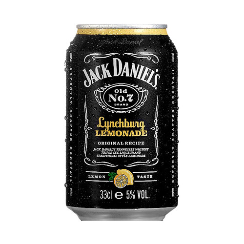 JACK DANIEL'S Combinado de Tennessee Whiskey triple seco con limonada tradicional JACK DANIEL´S Lynchburg 33 cl.