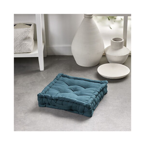 Imagen de Cojín de suelo algodón paon 40x40x10cm, LEFEBVRE TEXTILE.