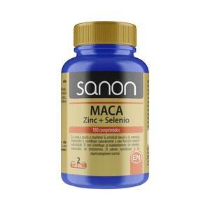 Imagen de SANON Maca + zinc + selenio (complemento nutricional) 180 comprimidos.