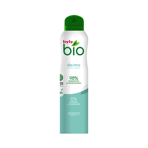 BYLY Desodorante concentrado para mujer, en spray sin gas, con fórmula extra suave BYLY Dermo 75 ml.