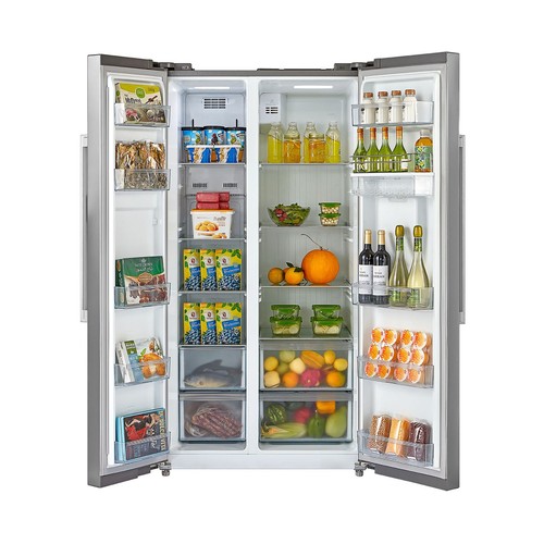 Frigorífico americano QILIVE Q.6517, No Frost, clase energética: F, H: 178,8cm, A: 89,5cm, F: 74,5cm, capacidad total: 510L, dispensador agua.