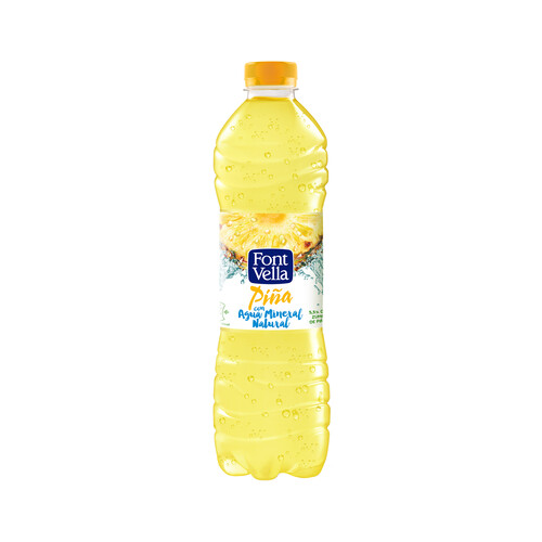 FONT VELLA PIÑA  Agua mineral sabor piña botella de 1,25 l.