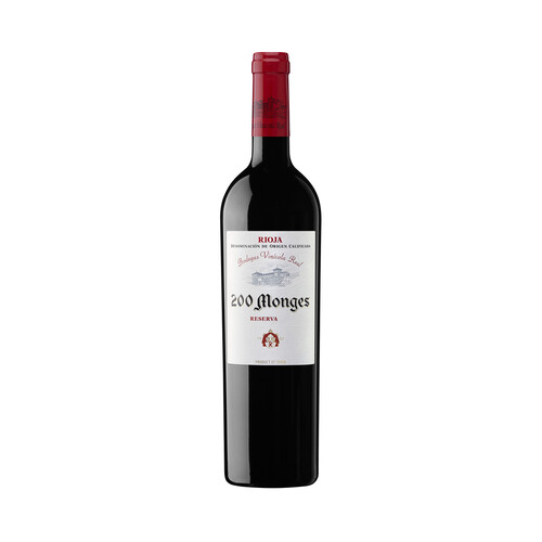 200 MONGES  Vino tinto reserva con D.O. Ca. Rioja botella de 75 cl.