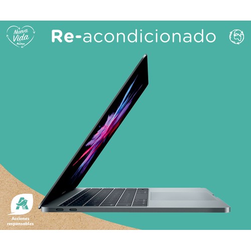 Portátil 33,02 cm (13") APPLE MacBook Pro 13 2017 (REACONDICIONADO), Intel Core i5-7360U, 8GB Ram, 128GB SSD, Intel Iris Plus Graphics 640, macOS.  
