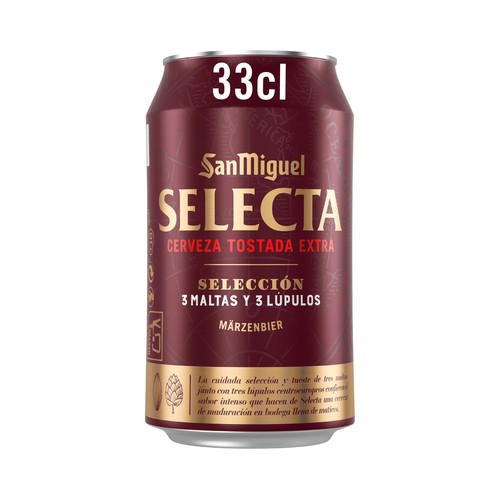 Cerveza tostada SAN MIGUEL SELECTA 33 cl.