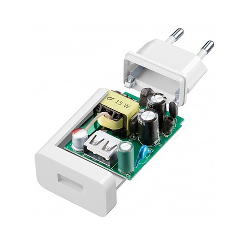 Cargador rápido adaptable USB de 15W - compatible con Samsung, CELLULAR LINE.