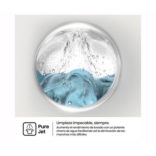 Lavadora HISENSE WF1I7022BWJ 7KG blanca, clasificación energética: A, 1200RPM, H: 84,5cm, A: 59,5cm, F: 43,5cm.
