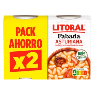 Imagen de LITORAL Fabada asturiana pack de 2 uds. x 420 g.