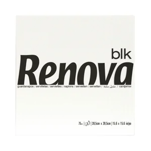 RENOVA Servilletas de papel desechables 39 x 39 cm RENOVA 75 uds.