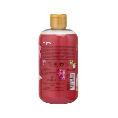 NATURAL HONEY Good feelings romantic garden Gel para ducha o baño con aroma a nardo negro y orquídea 500 ml.