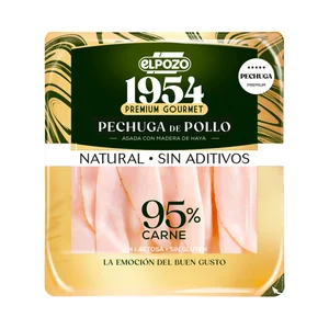 EL POZO 1954 Premium gourmet Pechuga de pollo asada con madera de Haya, cortada en lonchas 120 g.