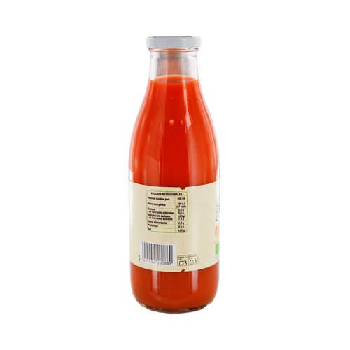 PRODUCTO ALCAMPO Bio Zumo de zanahoria procedente de agricultura ecológica bote 1 l.