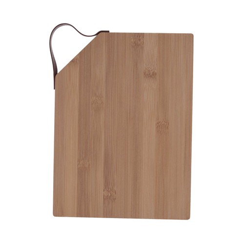 Tabla 27x20cm bambú, con asa PU modelo Ozon QUID