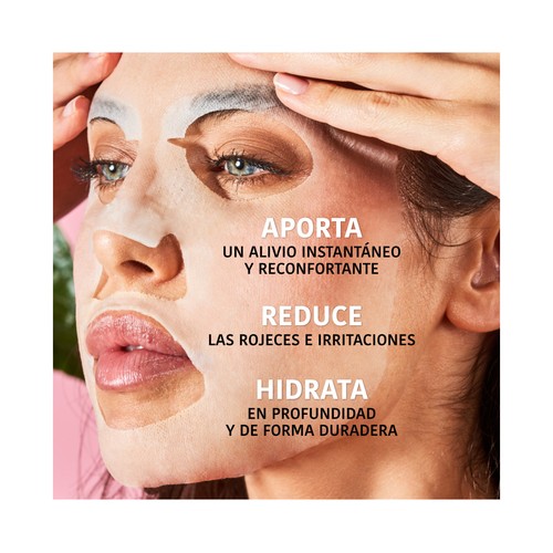 IROHA NATURE Mascarilla facial hidratante y calmante, para piel sensible.