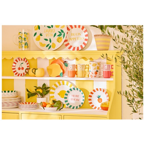 Plato 20cm gres forma naranja. ACTUEL