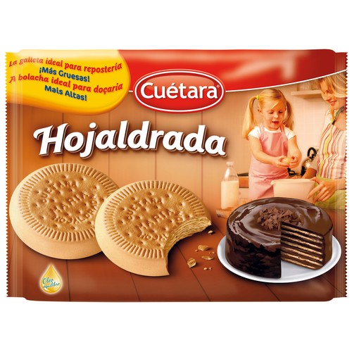 CUÉTARA Galletas María hojaldrada 600 g.