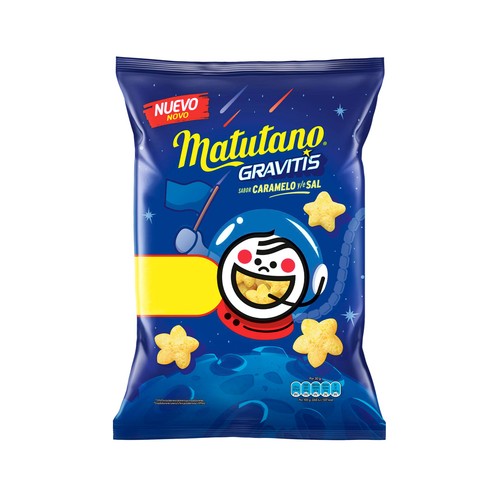 MATUTANO Aperitivo de maíz gravitis con caramelo y/o sal 90gr