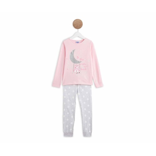 Pijama de algodón para niña PEPPA PIG, talla 4.