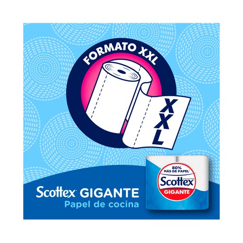 SCOTTEX Gigante Rollo de papel de cocina formato XXL 2 uds.